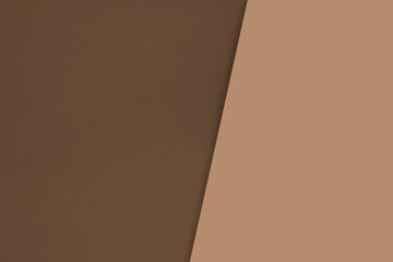 Dark vs light abstract Background with plain subtle smooth  de saturated brown colours parted into two