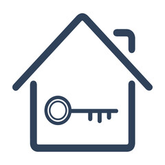 Key, rent apartment, rooms icon