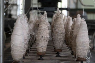 fabrica de ovillos de lana