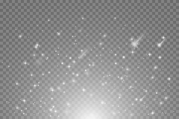 Magic light vector effect. Glow special light effect, flash, star and explosion. Isolated spark