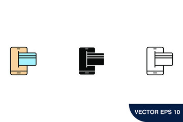 payment icons  symbol vector elements for infographic web