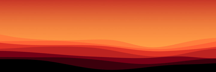 colorful gradient landscape waves pattern vector good for wallpaper, background, backdrop, banner, web, and design template