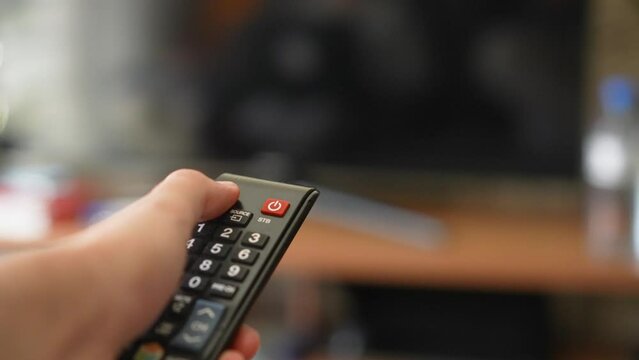 Pressing power button tv remote
