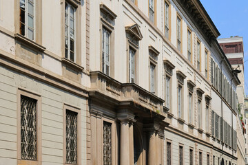 palazzo storico di milano italia, historical building of milan italy 