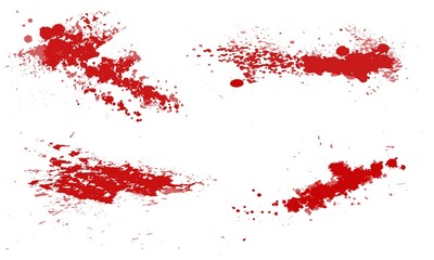 Blood splatters collection , vector illustration