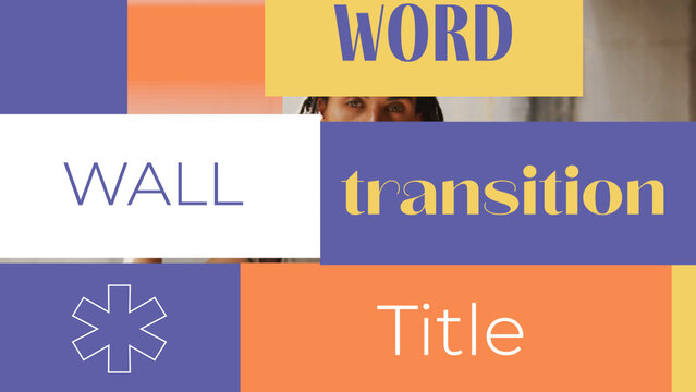 Word Wall Transition Titles