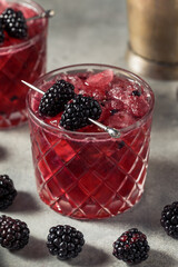 Boozy Refreshing Bramble Blackberry Cocktail