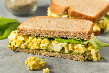 Healthy Homemade Egg Salad Sandwich