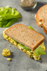 Healthy Homemade Egg Salad Sandwich