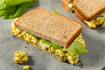 Healthy Homemade Egg Salad Sandwich