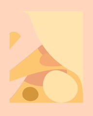Modern minimalist abstract aesthetic illustrations. Contemporary wall decor. Collection of creative artistic posters.