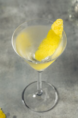 Boozy Cold Lemon Gin Martini