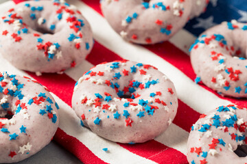 Homemade American Festive Donuts