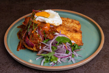 Fried fish with egg