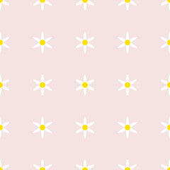 Obraz premium Sunflower White Yellow Seamless Abstract Geometric Background Vector For Wallpaper Wrapping Background