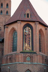 Castle in Malbork on a summer day