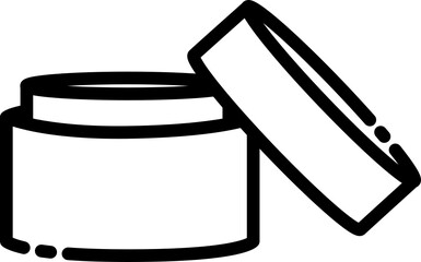 Beauty cosmetic make up vector line