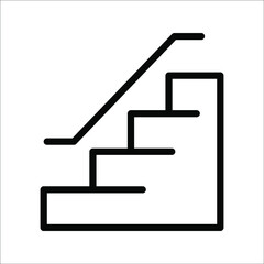 ladder icon logo vector design template, on white background, eps 10.