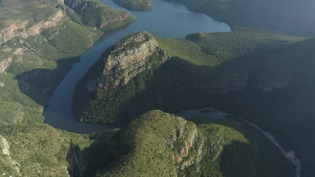 Aerial View of Blyde River Canyon Nature Reserve, Mpumalanga, South Africa.