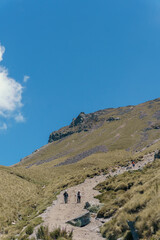 Panorama of a mountain landscape in mexico