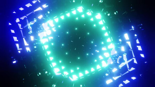VJ loop of the blue crystall background for party