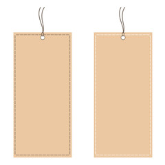 tag image illustration jpeg Horizontal set Angled Hangtag Seam Beige With String And Shadowimage price tag  Paper Label Isolated On White Background. Ready for your message.
 
