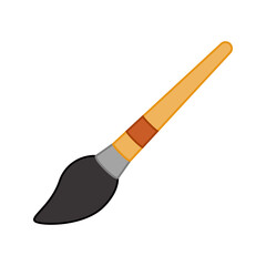 Paintbrush isolated on white background