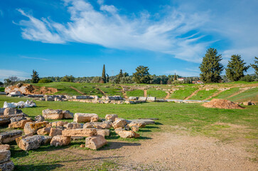 The ancient theatre in Archaeological site of Eretria