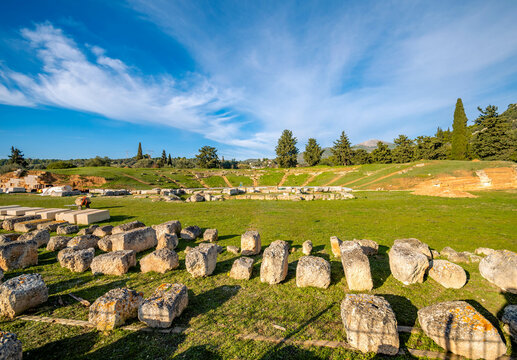 The ancient theatre in Archaeological site of Eretria