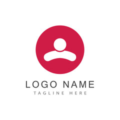 Adoption and community care Logo template vector icon