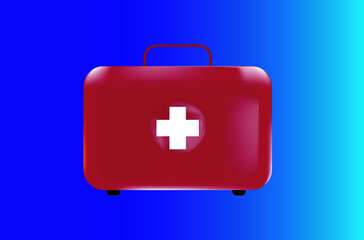Obraz premium 2d illustration First aid kit