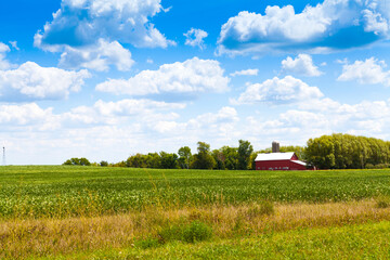 American Countryside in Summer Time
