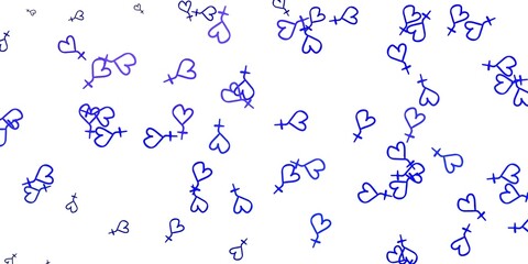 Light Purple vector template with businesswoman signs.