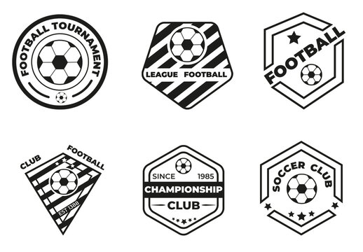 Vintage Colorful Football Club Badge
