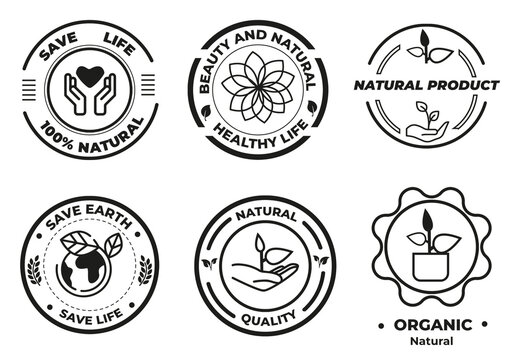 Natural Badges and Stickers
