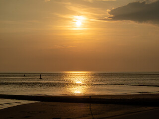 Obraz premium Sea at sunset.
