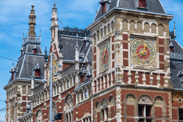 Obraz premium View of Centraal station in Amsterdam