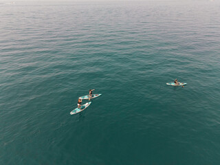 Paddle boarding on the Lake Tahoe