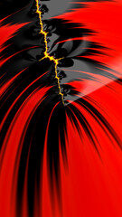 Artistic and imaginative digitally designed abstract 3D fractal background