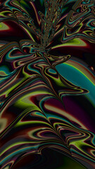 Artistic and imaginative digitally designed abstract 3D fractal background
