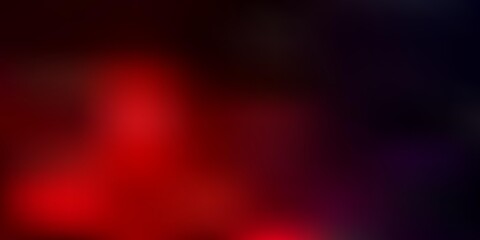 Dark blue, red vector abstract blur drawing.