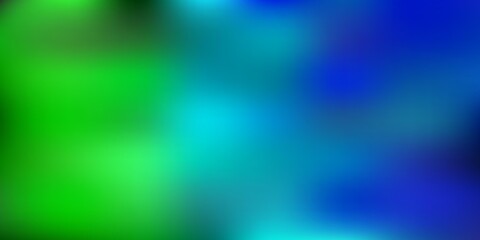 Light blue, green vector gradient blur layout.