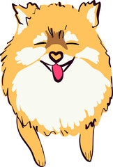 Cute little dog, vector illustration. Cheerful dog, petCute little dog, vector illustration. Cheerful dog, petCute little dog, vector illustration. Cheerful dog, petCute little dog, vector illustratio