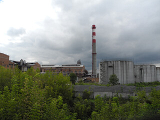 Fototapeta na wymiar View of a factory. industrial landscape