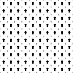 Fototapeta premium Square seamless background pattern from black t-shirt symbols are different sizes and opacity. The pattern is evenly filled. Vector illustration on white background