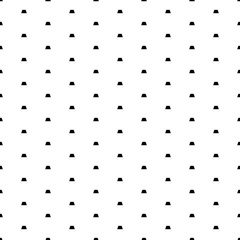 Square seamless background pattern from geometric shapes. The pattern is evenly filled with small black trapezoid symbols. Vector illustration on white background