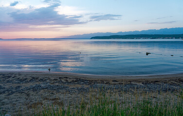 Wonderful sunset over the ocean 
