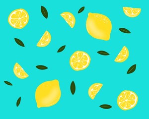 seamless pattern with lemons