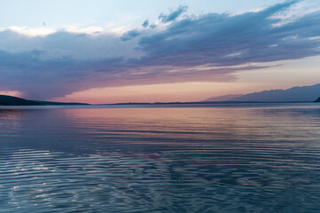 Fototapeta premium Wonderful sunset over the ocean 