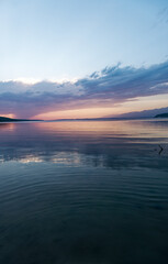 Wonderful sunset over the ocean 